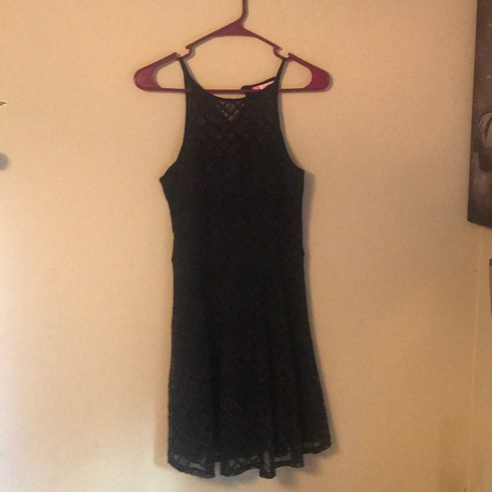 Plain black dress